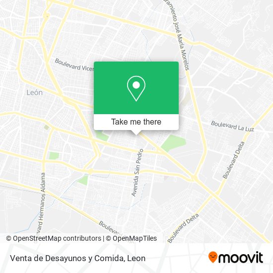 Venta de Desayunos y Comida map