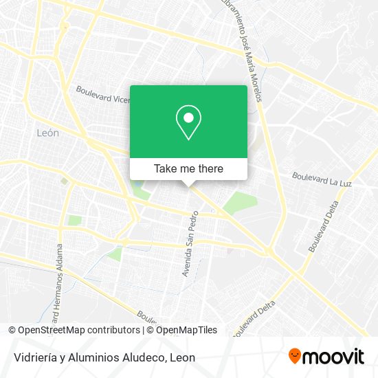 Vidriería y Aluminios Aludeco map