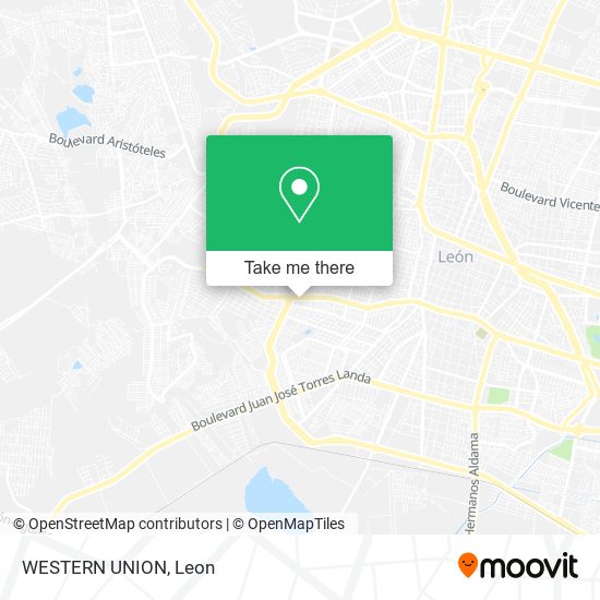 WESTERN UNION map