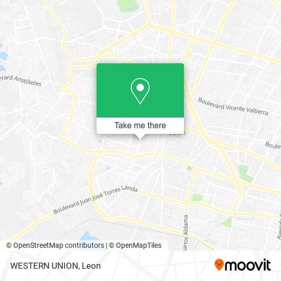 WESTERN UNION map