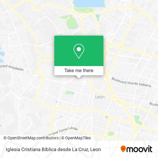 Iglesia Cristiana Bíblica desde La Cruz map