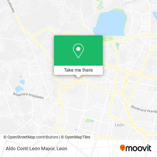 Aldo Conti León Mayor map