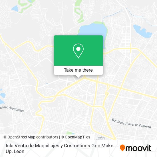 Mapa de Isla Venta de Maquillajes y Cosméticos Goc Make Up