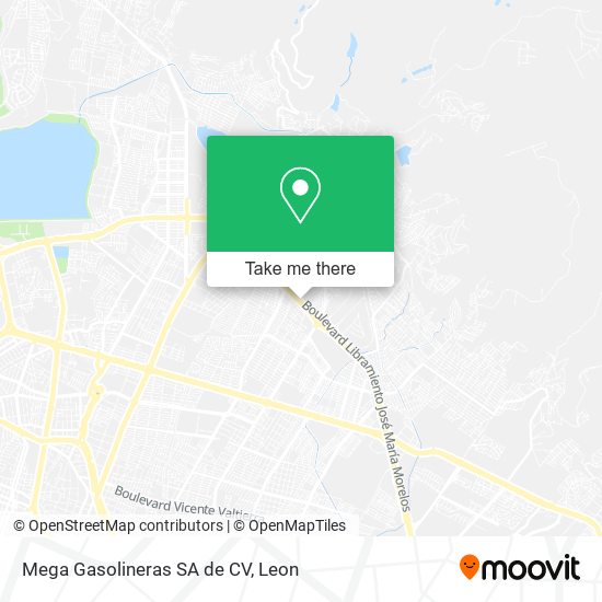 Mega Gasolineras SA de CV map