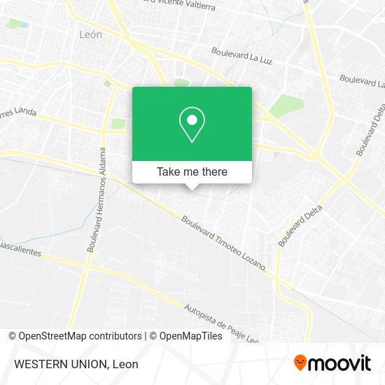 WESTERN UNION map