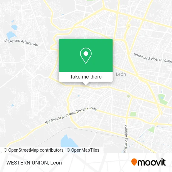 WESTERN UNION map