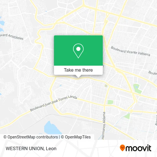WESTERN UNION map