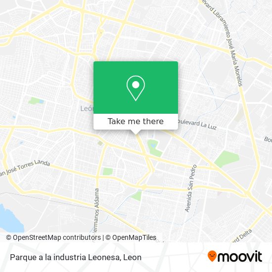 Parque a la industria Leonesa map