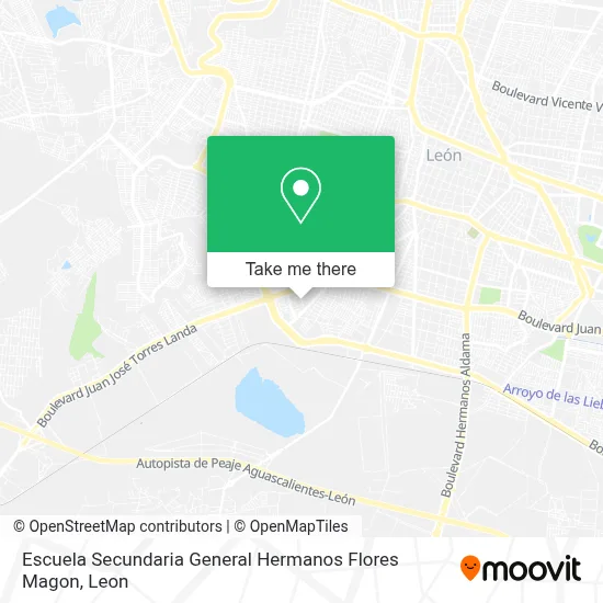 Escuela Secundaria General Hermanos Flores Magon map