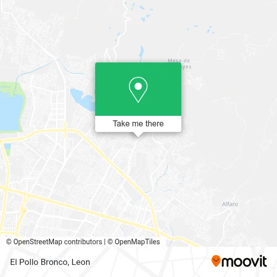 El Pollo Bronco map
