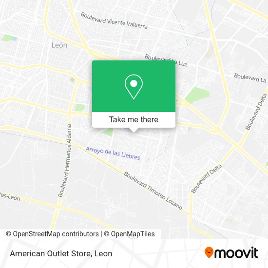 American Outlet Store map