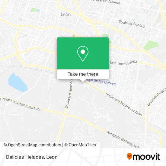 Delicias Heladas map