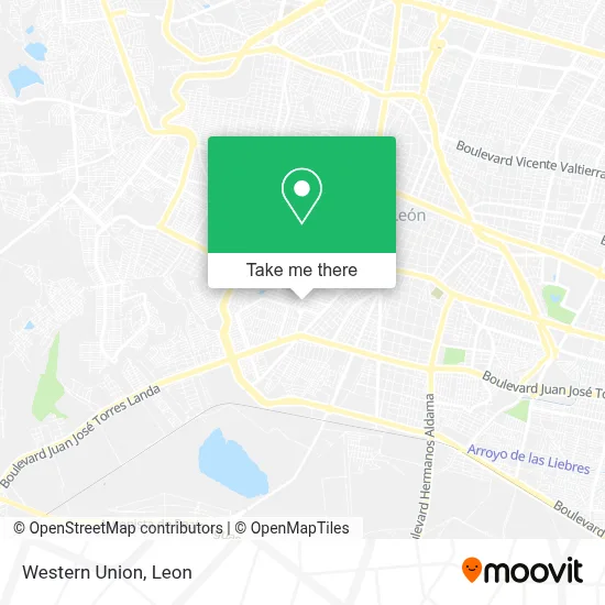 Western Union map