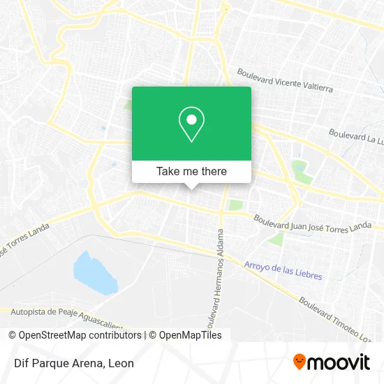 Dif Parque Arena map