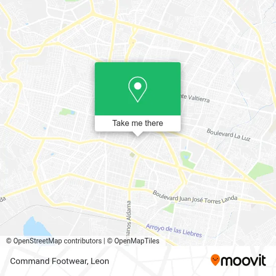 Command Footwear map