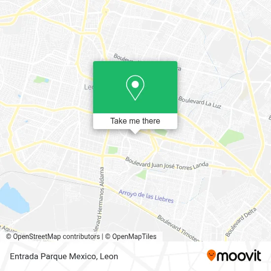 Entrada Parque Mexico map
