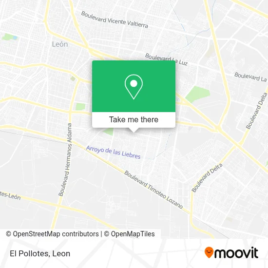El Pollotes map