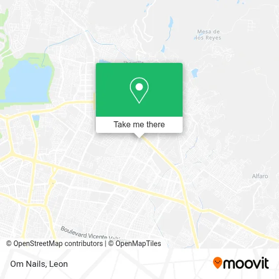Om Nails map