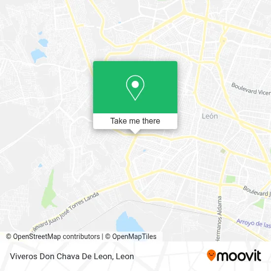Viveros Don Chava De Leon map