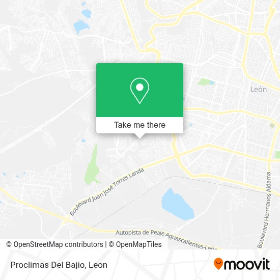 Proclimas Del Bajio map