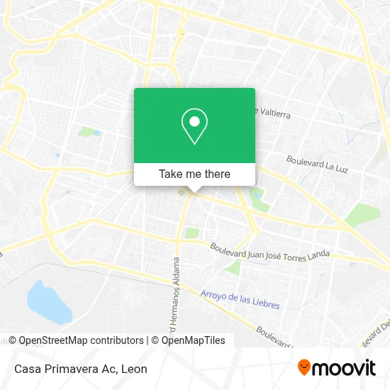 Casa Primavera Ac map