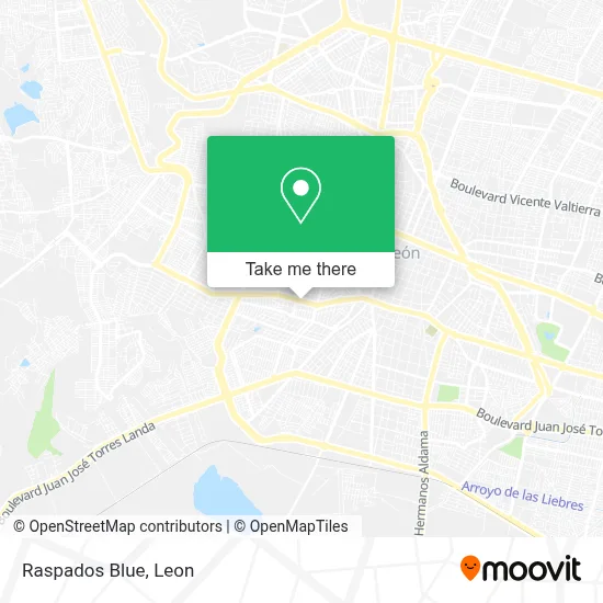 Raspados Blue map