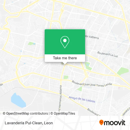 Lavandería Pul-Clean map