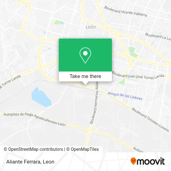 Aliante Ferrara map