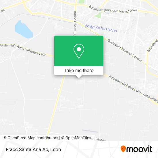 Fracc Santa Ana Ac map