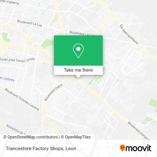 Trancestore Factory Shops map