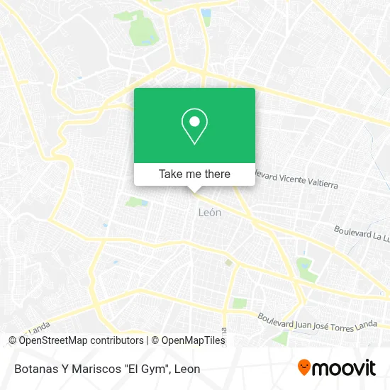 Botanas Y Mariscos "El Gym" map