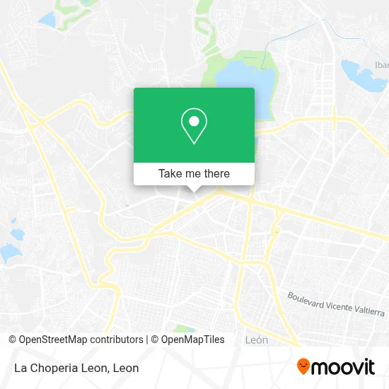 La Choperia Leon map