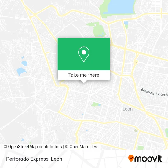 Perforado Express map