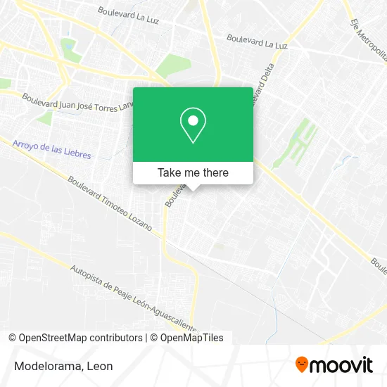 Modelorama map