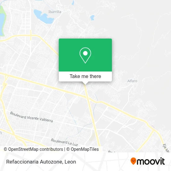 Refaccionaria Autozone map