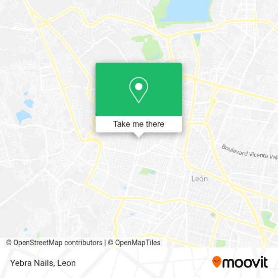 Yebra Nails map