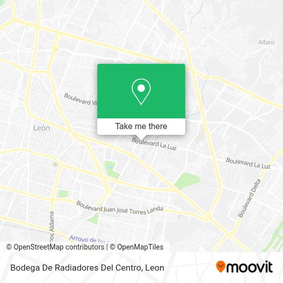 Bodega De Radiadores Del Centro map