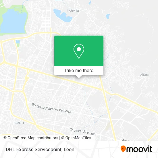 DHL Express Servicepoint map