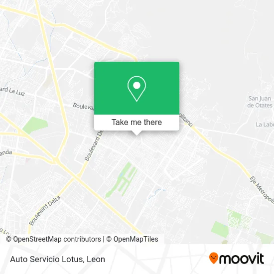 Auto Servicio Lotus map