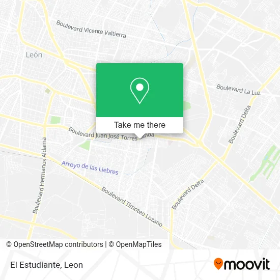 El Estudiante map