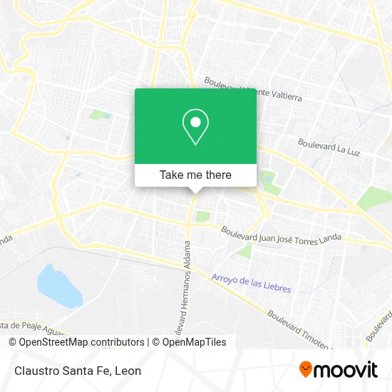 Claustro Santa Fe map