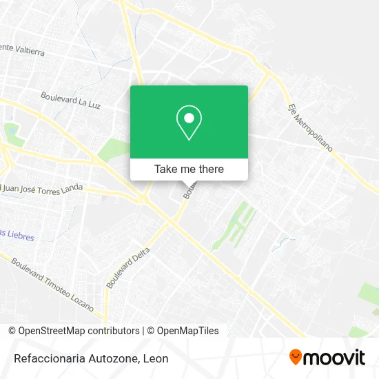 Refaccionaria Autozone map