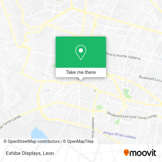 Exhibe Displays map