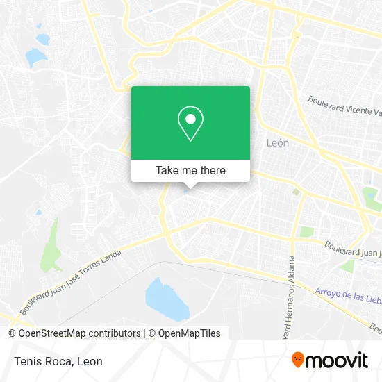 Tenis Roca map