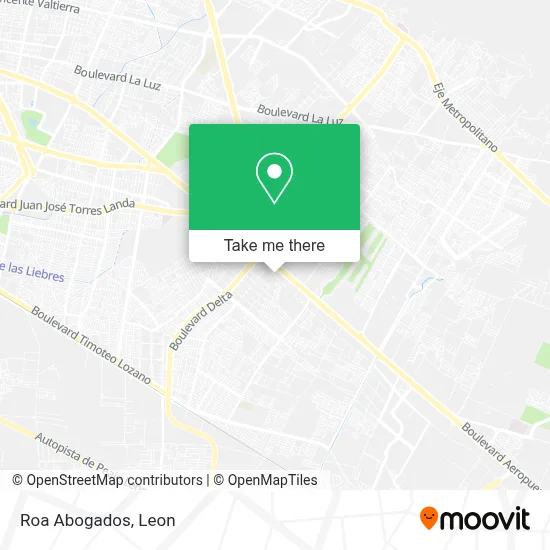 Roa Abogados map