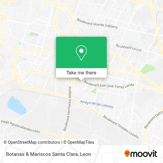 Botanas & Mariscos Santa Clara map