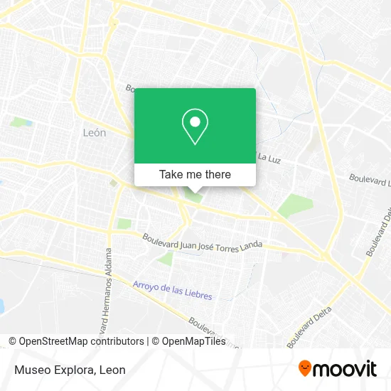 Museo Explora map