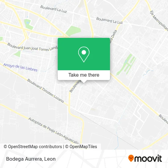 Bodega Aurrera map