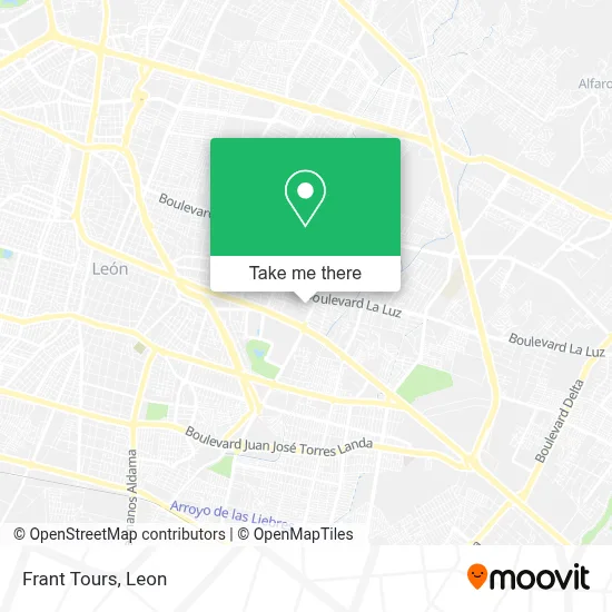 Frant Tours map