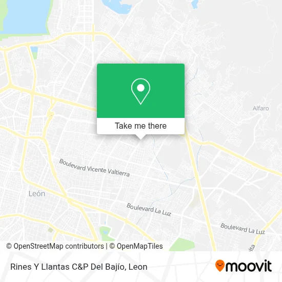 Rines Y Llantas C&P Del Bajío map